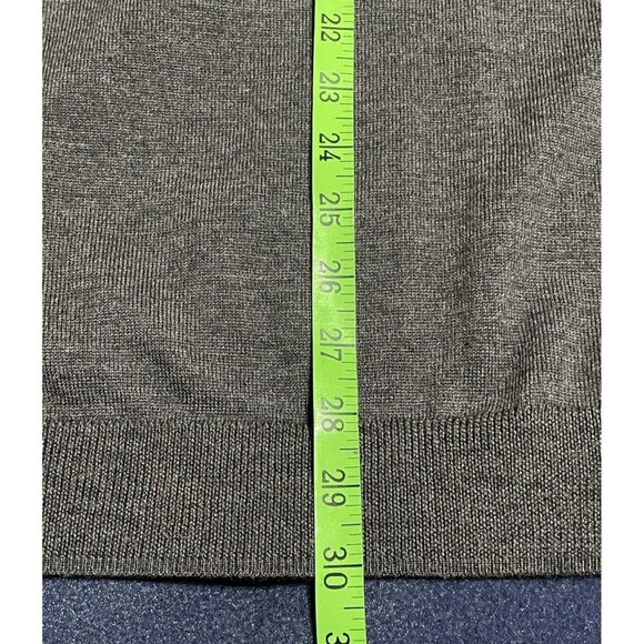 Nordstrom Xl Extra Fine Merino Wool V-Neck Sweater Gray - Picture 10 of 12